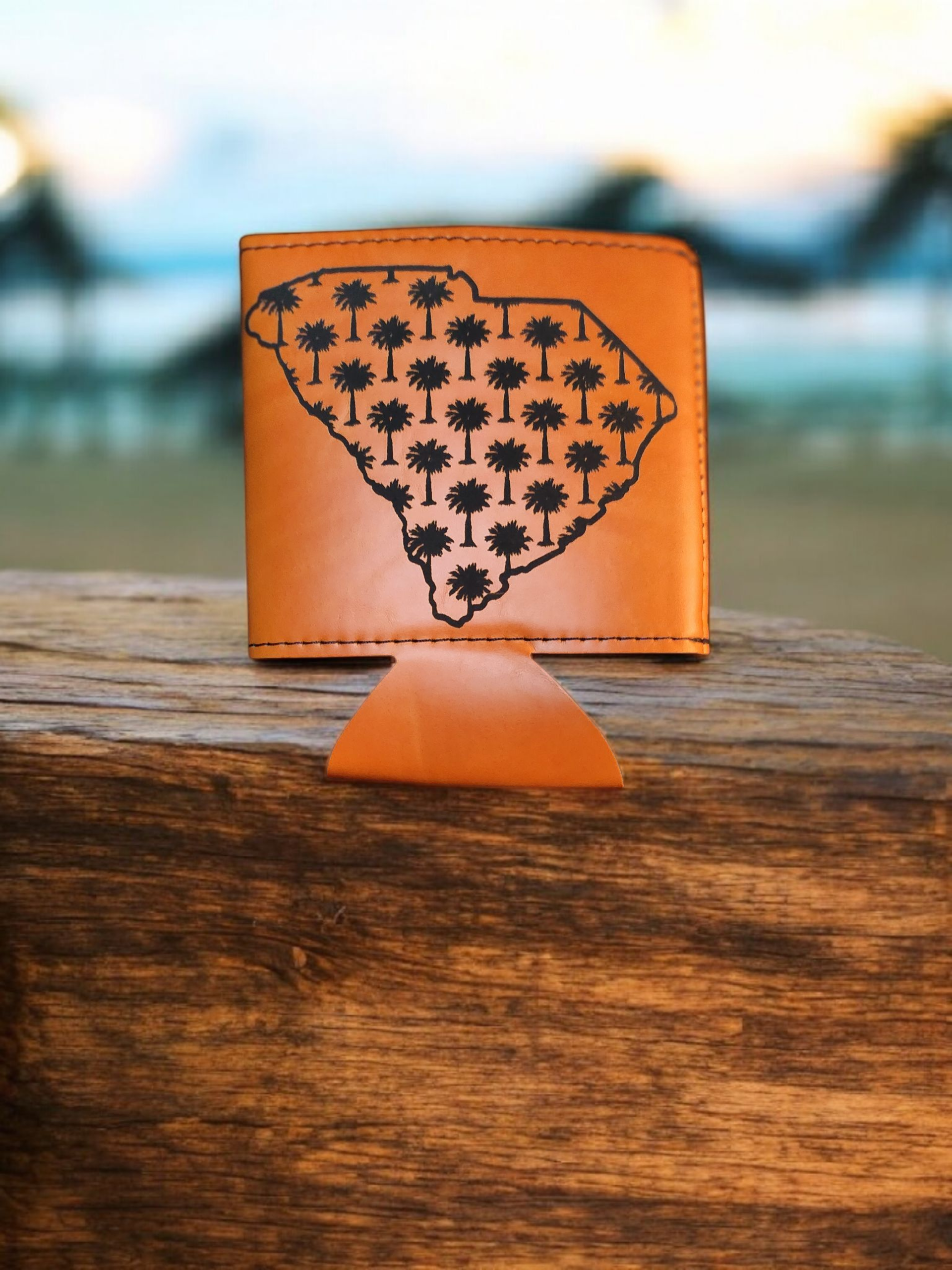 Premium Engraved South Carolina Can Koozie